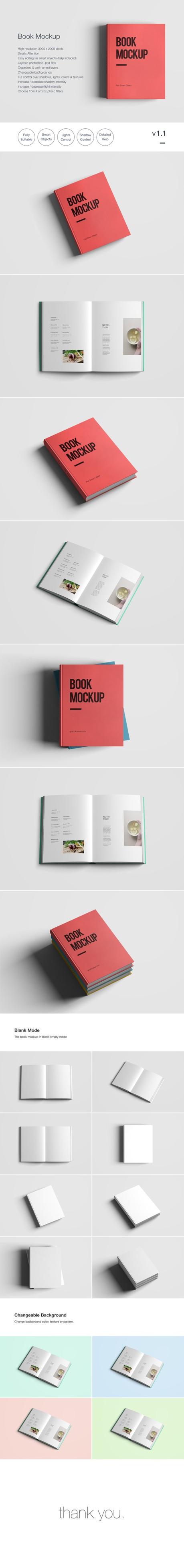 +85 Mockups Gratis de Libros y Revistas para editores y diseñadores
