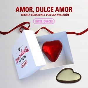 Bombón Corazón de Chocolate Interdulces