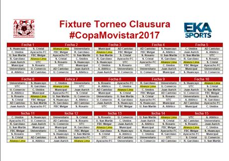Conozca el fixture del Torneo Verano, Apertura y Clausura [Alianza Lima ]