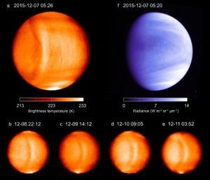 Una onda gigante detenida en la atmósfera de Venus