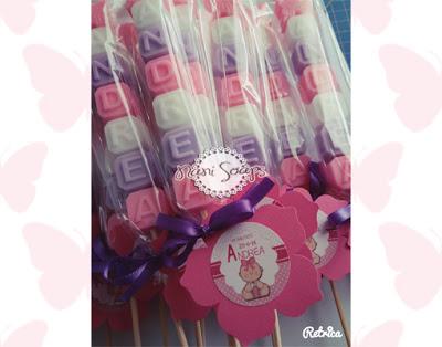 jabones nombre detalles bautizo comunion