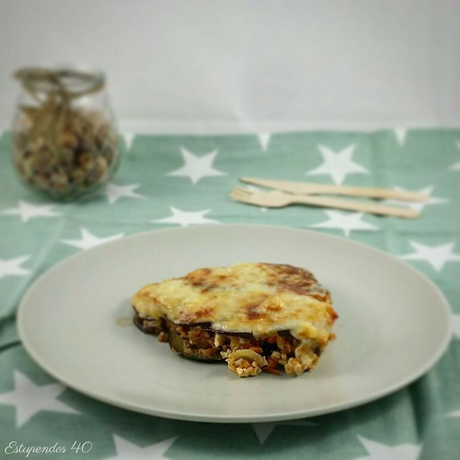 Berenjenas con tofu y tomate