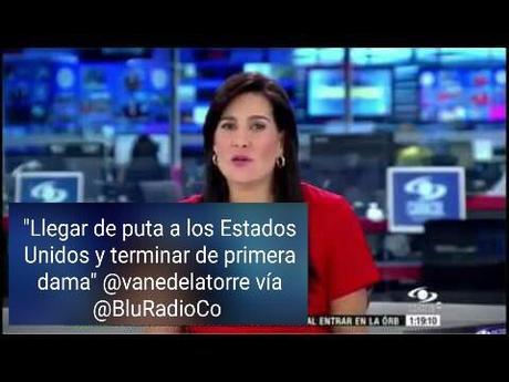 Periodista colombiana llama prostituta a Melania Trump