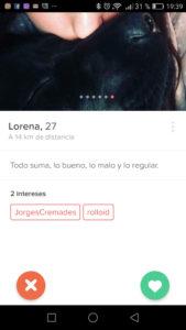 tinder gustos comun