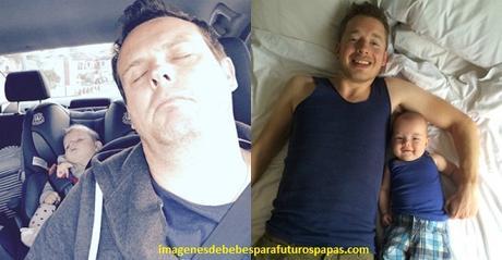 imagenes tiernas de un papa con su bebe tiernos