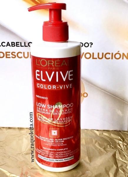 Low Shampoo, La Crema de Lavado Sin Espuma y Sin Sulfatos de Elvive para Cabellos Sensibilizados