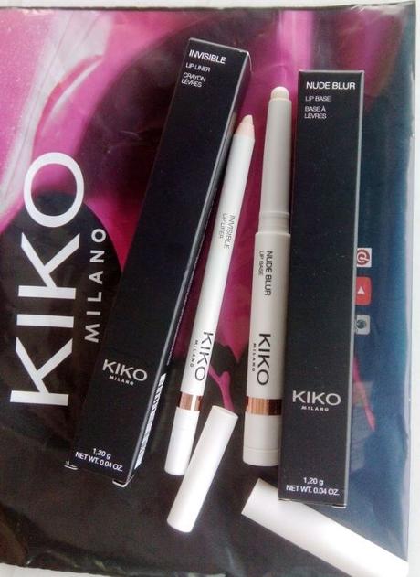 Nude Blur Lip Base y Invisible Lip Liner Kiko Cosmetics