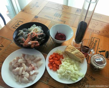 Sopa de pescado y mariscos