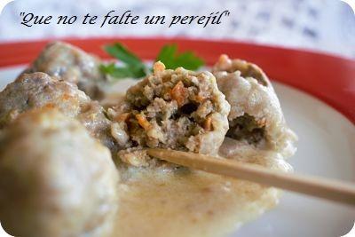 Albóndigas de Ternera en Salsa a la Pimienta Verde