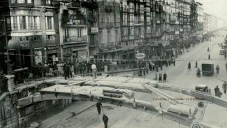 1936:El derribo del nuevo Puente de Vargas 1936:El derribo del nuevo Puente de Vargas