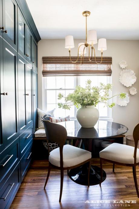 banco y armarios cocina