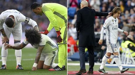 Modric y Marcelo, un mes de baja