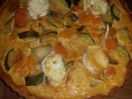 Quiche de calabaza y queso de cabra