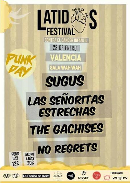 [Recomendaciones Telúricas] Carlos Cros + Santi Campos // Latidos Fest : The Gachises + Sugus + Las Señoritas Estrechas + No Regrets