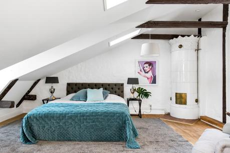 Dúplex con 3 balcones y terraza diseño interiores decoración sueca decoración interiores decoracion dormitorios decoración áticos y dúplex blog decoración nórdica atico sueco 