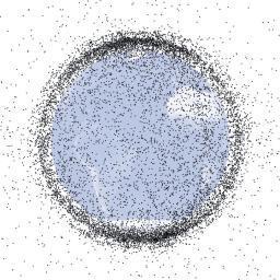 La basura espacial puede constituir una amenaza de primera magnitud en el futuro cercano. Fuente: NASA