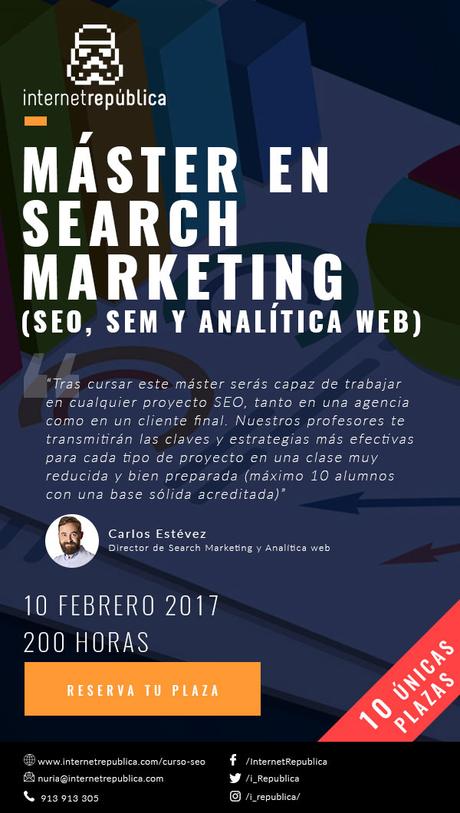 Comienza tu primer Máster en Search Marketing
