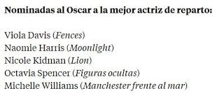 Nominaciones a los Oscars 2107. La la land, record de nominaciones