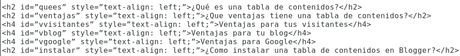 Mejora el SEO de tus entradas gracias a las Tablas de Contenido