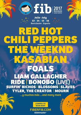FIB 2017: Kasabian, Liam Gallagher, Ride, Bonobo, Tyler The Creator, Slaves, Surfin' Bichos, Blossoms...