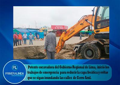 MAQUINARIA PESADA DEL GORE LIMA LLEGA A CERRO AZUL…