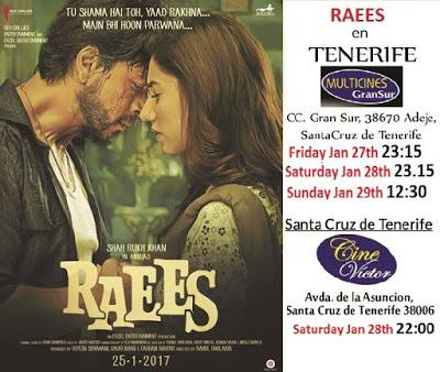 Raees, cine bollywood en España