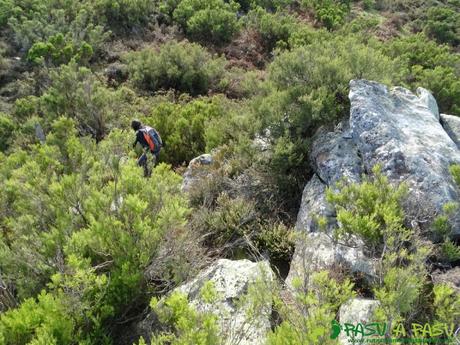 Dolmen de Merillés: Bajando del Alto de Reigada