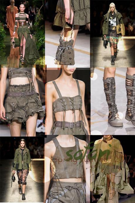 Tendencias de moda primavera verano 2017: verde safari