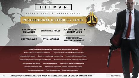 Hitman presenta su nivel de dificultad profesional Hitman presenta su nivel de dificultad profesional