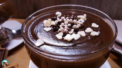 Natillas de chocolate negro