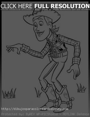 imagenes de woody para colorear