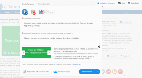 Buffer App: gestiona contenidos en redes sociales de forma automática