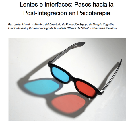 Lentes e interfaces: Pasos hacia la post-integración en psicoterapia