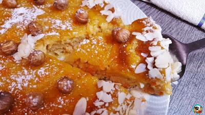 Tarta de manzanas y zanahoria