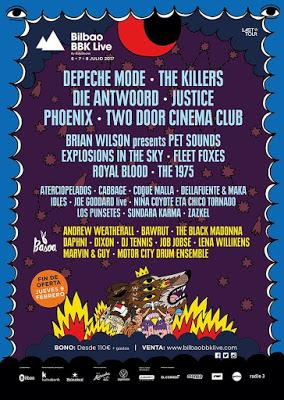Bilbao BBK Live 2017: Brian Wilson, Royal Blood, Explosions in the Sky, Aterciopelados, Joe Goddard, Los Punsetes...