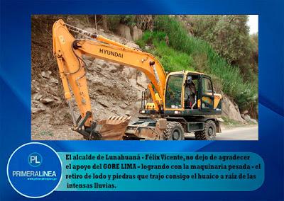 Luego de la caída de huaicos: INICIAN LIMPIEZA DE CANAL DE RIEGO EN LUNAHUANÁ…