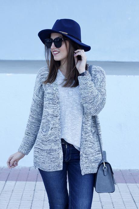 Cardigan en tonos grises de Sammydress