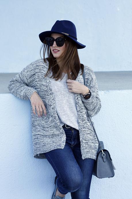 Cardigan en tonos grises de Sammydress