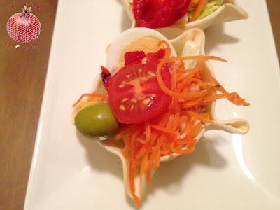 Ensalada completa en cestas Ensalada completa en cestas