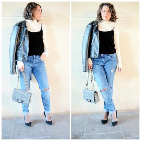 Superposición: Top de terciopelo