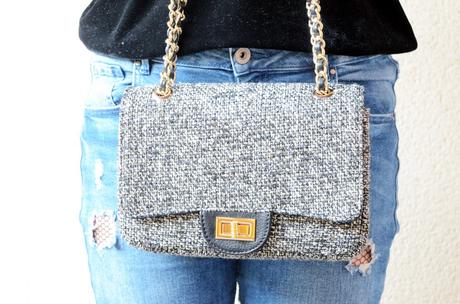 Superposición: Top de terciopelo