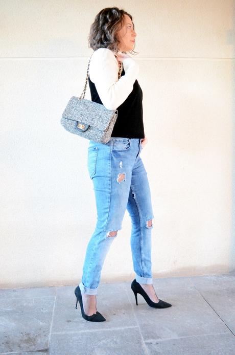 Superposición: Top de terciopelo