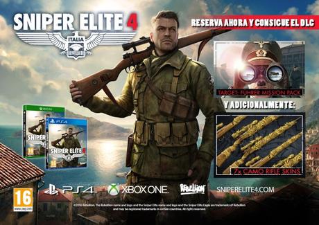 Anunciada la campaña de reservas de Sniper Elite 4