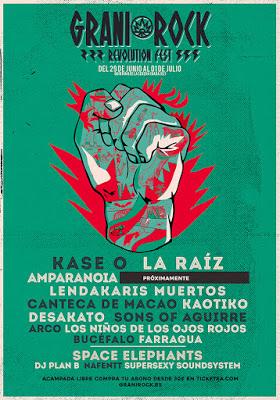 GraniRock 2017: La Raíz, Canteca de Macao, Arco, Los niños de los ojos rojos...
