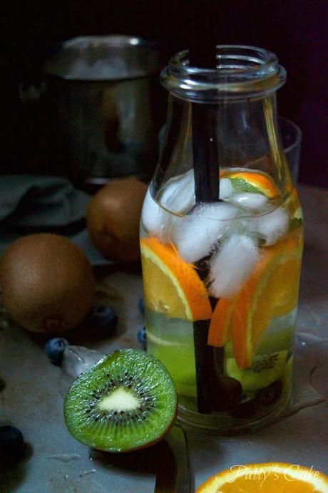 Agua fresca de kiwi y naranja, detox y vitaminas #dobleS