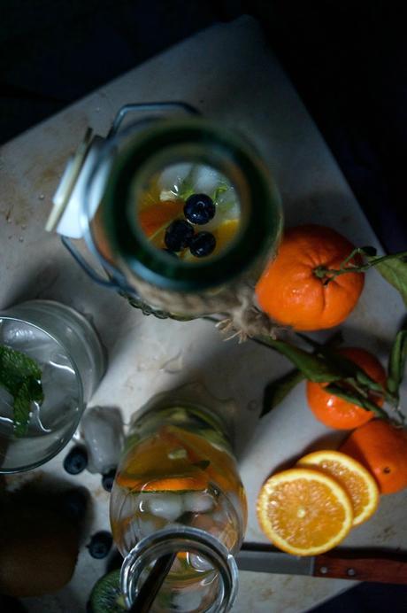 Agua fresca de kiwi y naranja, detox y vitaminas #dobleS