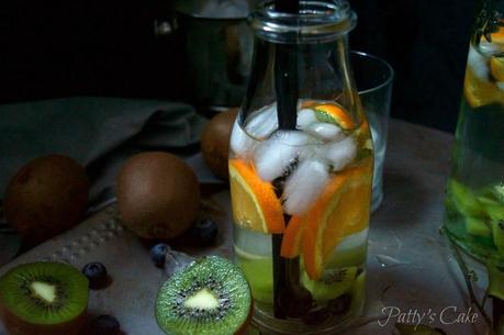 Agua fresca de kiwi y naranja, detox y vitaminas #dobleS