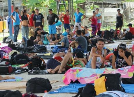 EN VIDEO: Cubanos retenidos en Panamá se declaran en huelga de hambre