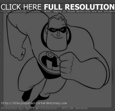 dibujos de los increibles para colorear