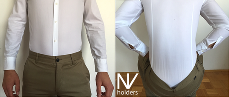 Accesorio para hombres mantiene su camisa metida en el pantalón todo el tiempo